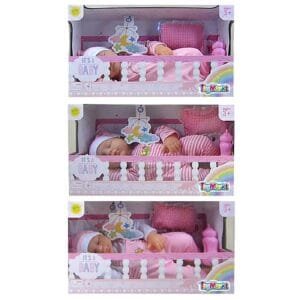 Ξαπλωμένο Μωράκι 35cm Μπαταρίας 36x20x12cm ToyMarkt 98213 - Τυχαίο-Χρώμα-Σχέδιο-Επιλογή - (1ΤΕΜ) - (78-193)