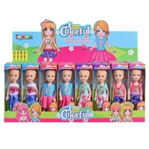 Κούκλα 12cm Πολύχρωμα Ρούχα 4x15x3cm ToyMarkt 98250 - Τυχαίο-Χρώμα-Σχέδιο-Επιλογή - (1ΤΕΜ) - (78-230)