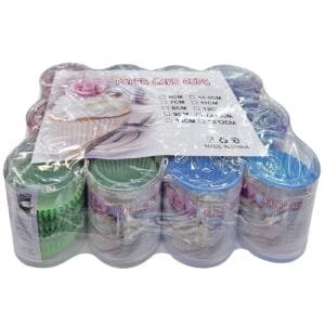 Cup Cake Φορμάκια πακ=100 τεμ ø8cm Homie 1011076 - Τυχαίο-Χρώμα-Σχέδιο-Επιλογή - (12ΠΑΚ) - (81-1056)