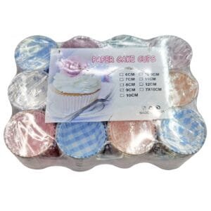 Cup Cake Φορμάκια πακ=100 τεμ ø9cm Homie 1011077 - Τυχαίο-Χρώμα-Σχέδιο-Επιλογή - (12ΠΑΚ) - (81-1057)