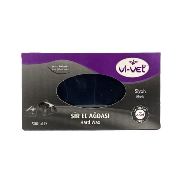 VI-VET Κερί Αποτρίχωσης ΜΑΥΡΟ σε ταψάκι 500 ML