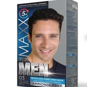 Maxx Deluxe Men Anti-Gray Hair Color 03 Dark Brown 80 ml