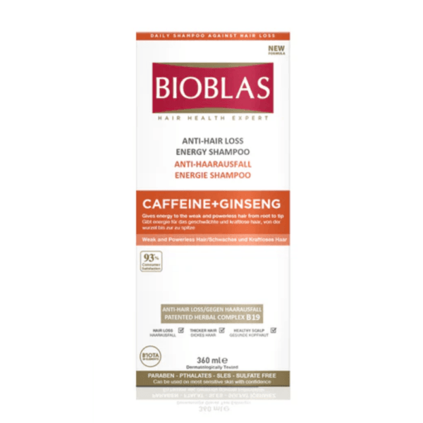 BIOBLAS CAFFEINE + GINSENG Σαμπουάν 360 ML