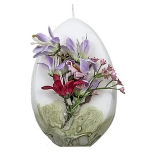 Κερί Αυγό Λουλούδια ν.8 12cm Bunny's 931326 - (1ΤΕΜ) - (73-1306)