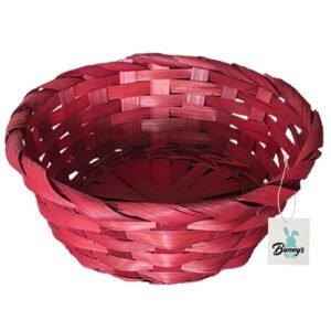 Καλάθι Bamboo Κόκκινο ø18x7cm Bunny's 931487 - (1ΤΕΜ) - (73-1467)