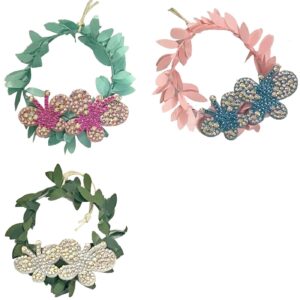 Στεφανάκι Κρεμαστό με Πεταλούδες ø8cm Bunny's 931988 - (20ΤΕΜ) - (73-1968)