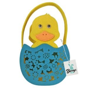 Καλάθι Τσόχινο Πουλάκι σε Αυγό 18x10x8cm Bunny's 931999 - (6ΤΕΜ) - (73-1979)