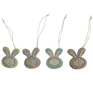 Στολίδι Κρεμαστό Λαγουδάκι Μαργαριτάρια 5x4cm Bunny's 932059 - (20ΤΕΜ) - (73-2039)