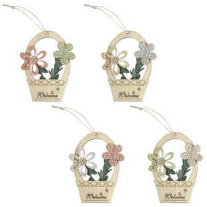 Στολίδι Κρεμαστό Γλαστράκι-Λουλούδια 10x7cm Bunny's 932061 - (20ΤΕΜ) - (73-2041)