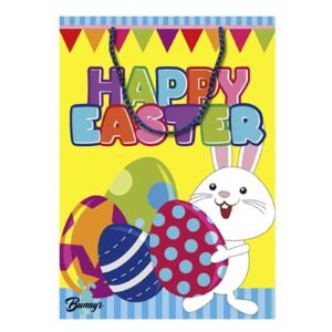 Τσάντα Δώρου Χάρτινη Πασχαλινή (23cm) 23x17x8cm Bunny's 93617 - Τυχαίο-Χρώμα-Σχέδιο-Επιλογή - (12ΤΕΜ) - (73-597)