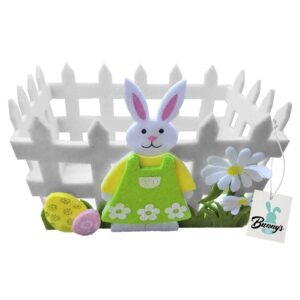 Καλάθι Τσόχινο Λαγός Περίφραξη 18x12x9cm Bunny's 931275 - Τυχαίο-Χρώμα-Σχέδιο-Επιλογή - (1ΤΕΜ) - (73-1255)