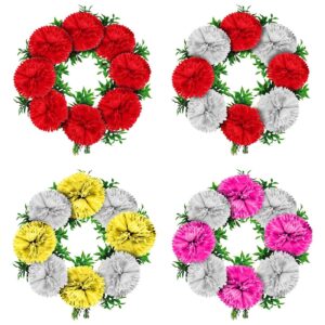 Στεφάνι με 8 Γαρύφαλλα ø40cm Bunny's 931571 - Τυχαίο-Χρώμα-Σχέδιο-Επιλογή - (2ΤΕΜ) - (73-1551)