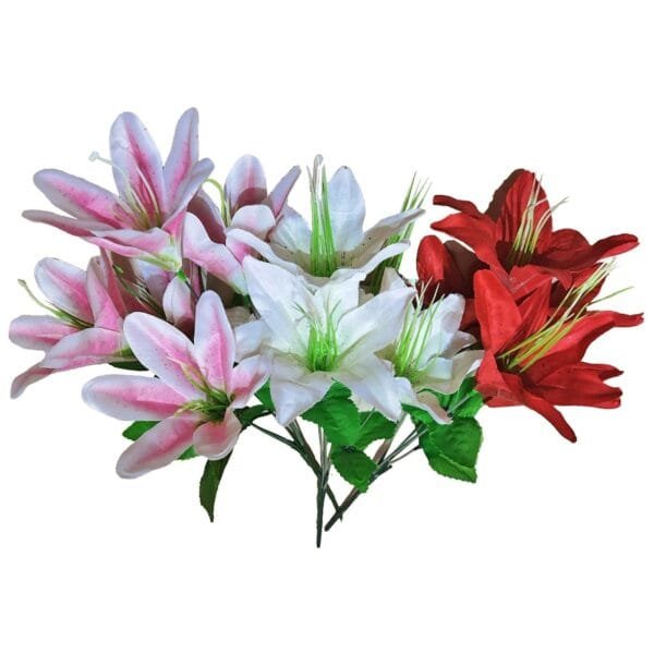 Μπουκέτο 8 Νούφαρα 40cm Bunny's 932064 - Τυχαίο-Χρώμα-Σχέδιο-Επιλογή - (2ΤΕΜ) - (73-2044)
