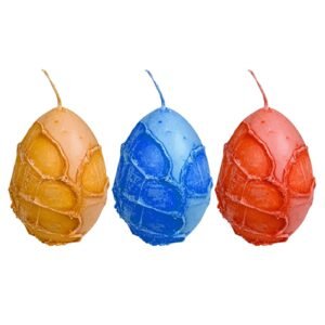 Κερί Αυγό Χρωματιστό 5x6cm 6x5cm Bunny's 93760 - Τυχαίο-Χρώμα-Σχέδιο-Επιλογή - (12ΤΕΜ) - (73-740)