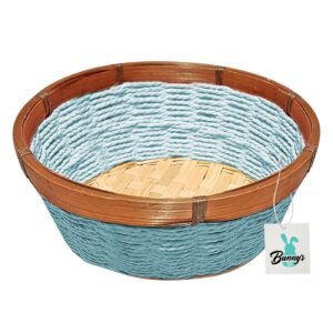 Καλάθι Bamboo Ξύλινο Περίγυρο ø19x6cm Bunny's 931669 - Γαλάζιο - (1ΤΕΜ) - (73-1649)