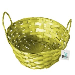 Καλάθι Bamboo Στρογγυλό ø18x9cm Bunny's 931486 - Κίτρινο - (1ΤΕΜ) - (73-1466)