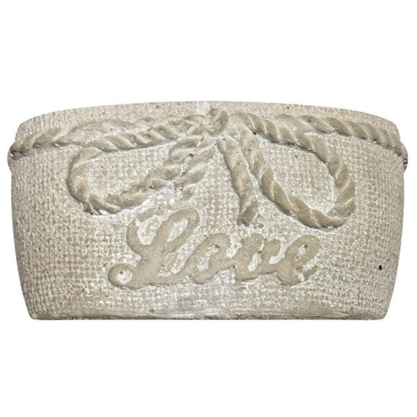 Κασπώ Κεραμικό Οβάλ Love 14x8x6,5cm Homie 1011152 - (4ΤΕΜ) - (81-1132)