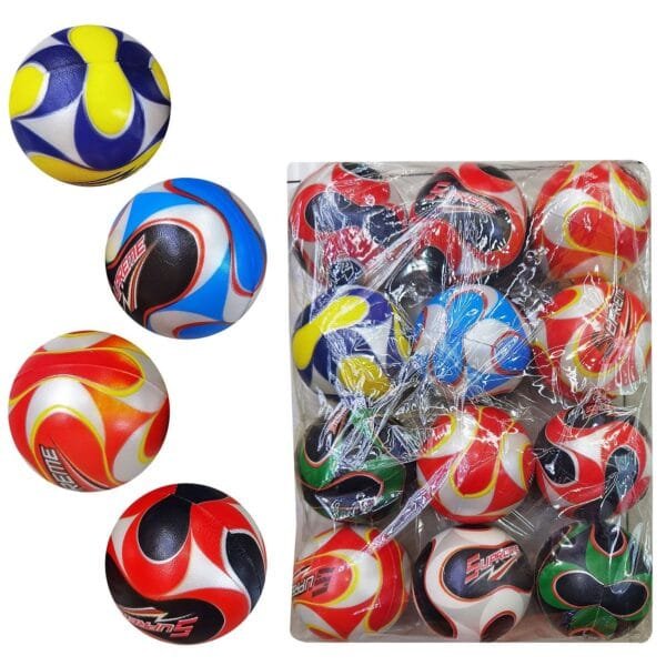 Μπαλάκι Καουτσούκ Ποδοσφαιρικό Σχέδιο ø6,5cm ToyMarkt 913580 - (12ΤΕΜ) - (71-3560)