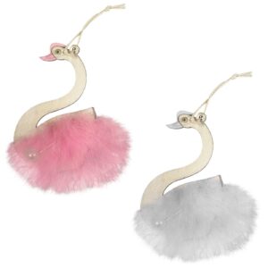 Στολίδι Κρεμαστό Κύκνος 11x7cm Bunny's 932057 - (20ΤΕΜ) - (73-2037)