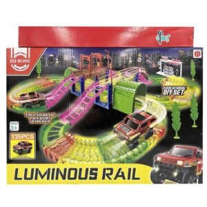 Λαμπάδα Αυτοκινητόδρομος Φωσφορίζει με Γέφυρα Luminous Rail 39x27x7cm Bunny's 932248 - (1ΤΕΜ) - (73-2228)