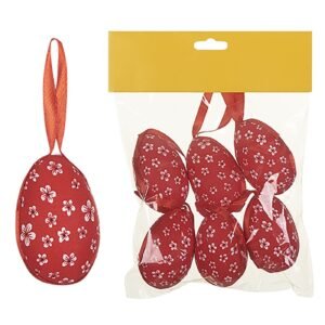 Αυγα Πασχαλινά Υφασμάτινα σετ=6τεμ 6cm Bunny's 93290 - (1ΣΕΤ) - (73-270)