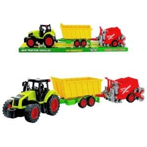 Τρακτέρ Friction & 2 Ρυμουλκούμενα 58x12x11cm ToyMarkt 902334 - (1ΤΕΜ) - (70-2314)