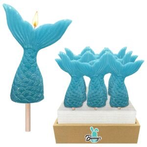 Κερί Ουρά Γοργόνας σε Στικ 10x5cm (H:20cm) Bunny's 932163 - (20ΤΕΜ) - (73-2143)