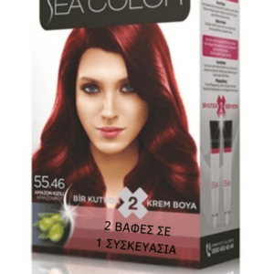 SeaColor Hair Color 55.46 AMAZON RED