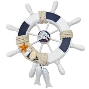 Τιμόνι με Ψάρια Ξύλινο ø22cm Homie 322036 - (1ΤΕΜ) - (12-2016)