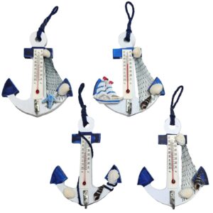 Άγκυρα με Θερμόμετρο Κρεμάστρα 12x10cm SummerTiempo 623124 - (12ΤΕΜ) - (42-3104)