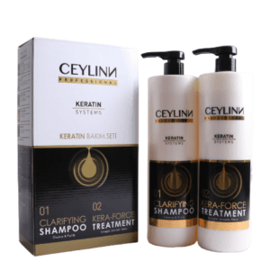 Ceylinn - Kera-Force Treatment 1000 ml + Clarifying Shampoo 1000 ml Σετ
