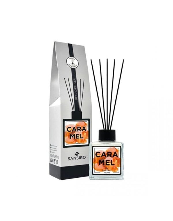SANSIRO - Αρωματικό χώρου με sticks Caramel 100 ML