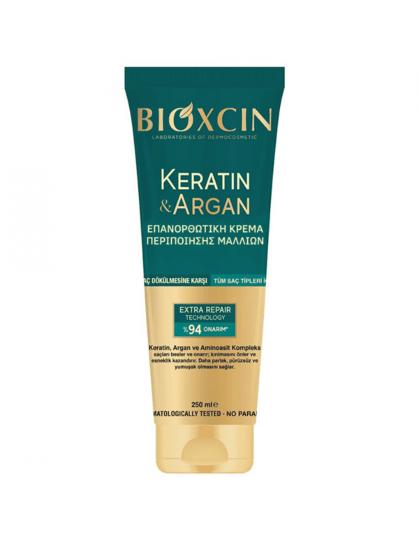 Bioxcin - Επανορθωτική Κρέμα Μαλλιών με Keratin & Argan 250 ml