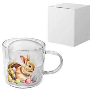 Κούπα Γυάλινη Λαγός με Αυτιά 12x8cm 380ml Bunny's 932238 - (1ΤΕΜ) - (73-2218)