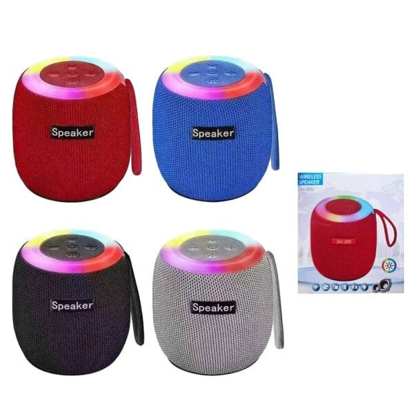 Ηχείο Bluetooth με φως & Σχοινάκι 8,5x8cm Homie 108488 - Τυχαίο-Χρώμα-Σχέδιο-Επιλογή - (1ΤΕΜ) - (88-468)