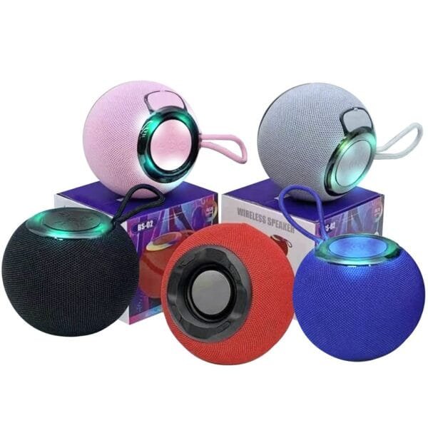 Ηχείο Bluetooth Στρογγυλό με φως 11x9cm Homie 108500 - Τυχαίο-Χρώμα-Σχέδιο-Επιλογή - (1ΤΕΜ) - (88-480)