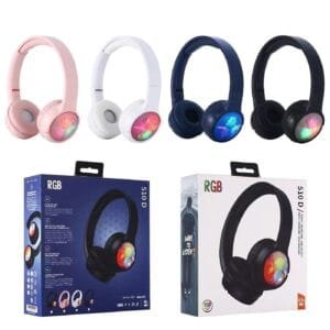 Ακουστικά Bluetooth RGB Homie 108506 - Τυχαίο-Χρώμα-Σχέδιο-Επιλογή - (1ΖΕΥ) - (88-486)