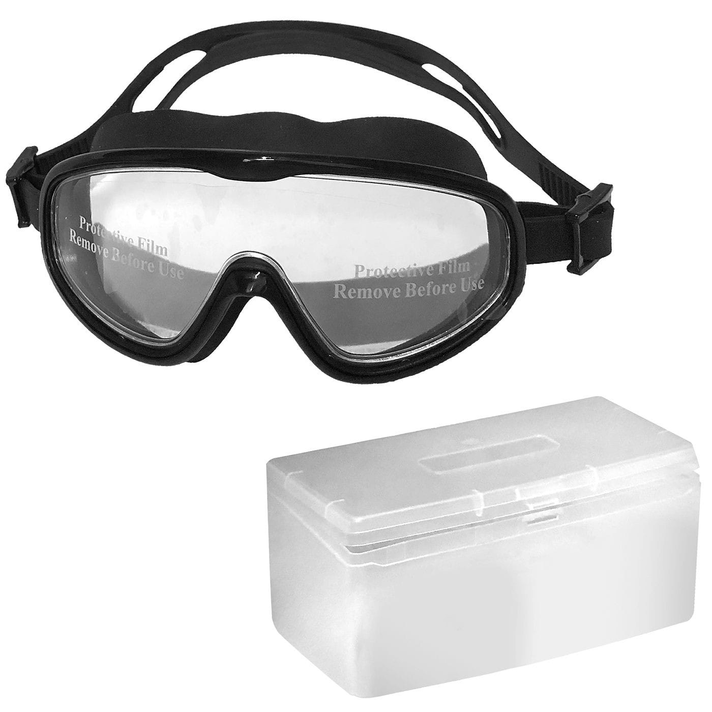 Γυαλάκια Σιλικόνης Ενιαία Μαύρα Ενηλίκων SummerTiempo 623242 - (1ΤΕΜ) - (42-3222)