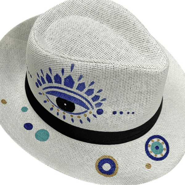Καπέλο Ψαθόχαρτο Μάτια Μπλε 34x30x12cm SummerTiempo 623231 - Τυχαίο-Χρώμα-Σχέδιο-Επιλογή - (1ΤΕΜ) - (42-3211) - Image 3