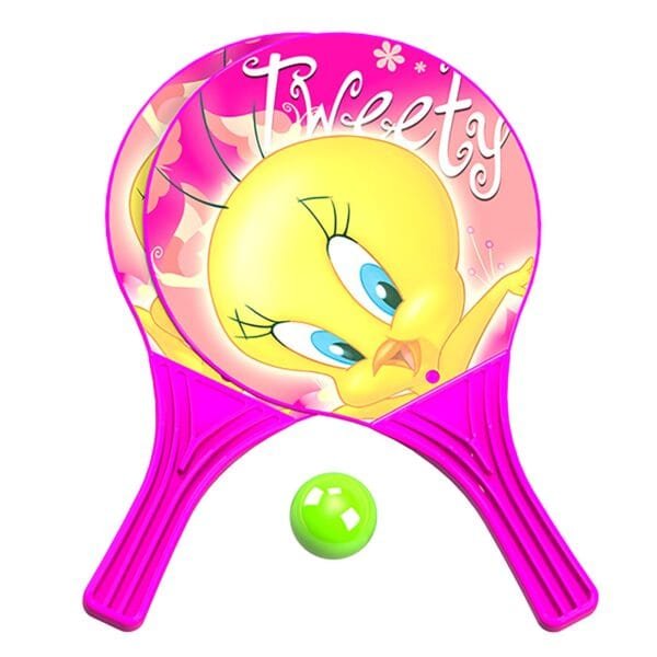 Σετ Ρακέτες & Μπαλάκι Tweety 37x22cm Warner Bros WB-TW-1004 - (1ΣΕΤ) - (42-1974)