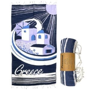 Πετσέτα Θαλάσσης Pestemal Greek Island ~280g 90x180cm SummerTiempo 622962 - (1ΤΕΜ) - (42-2942)