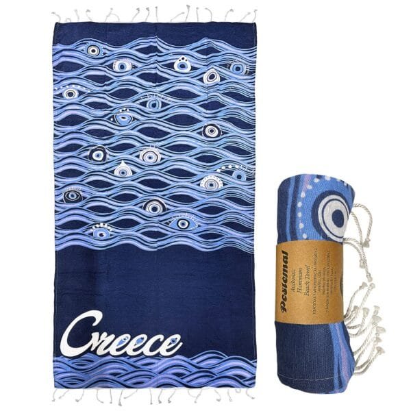 Πετσέτα Θαλάσσης Pestemal Μάτι Μεγάλο ~280g 90x180cm SummerTiempo 622963 - (1ΤΕΜ) - (42-2943)