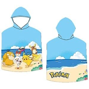 Πετσέτα Θαλάσσης Ποντσο Microfiber Pokemon 100x50cm Pokemon 2023POK018 - (1ΤΕΜ) - (42-3223)