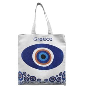 Τσάντα Βαμβακερή Τουριστική Μάτι 40x40x10cm SummerTiempo 622969 - (1ΤΕΜ) - (42-2949)