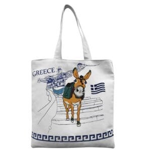 Τσάντα Βαμβακερή Τουριστική Γαϊδουράκι 40x40x10cm SummerTiempo 623185 - (1ΤΕΜ) - (42-3165)