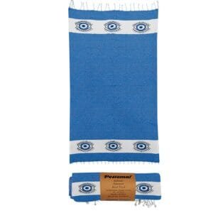 Πετσέτα Θαλάσσης Pestemal Ματάκια ~280g 90x180cm SummerTiempo 622273 - Μπλε σκ. - (1ΤΕΜ) - (42-2253)