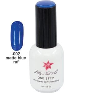 Ημιμόνιμο μανό one step 15ml - Matte blue raf [40504001-002] - (Περιλαμβάνει 1 τεμ)