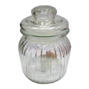 Βάζο γυάλινο με πώμα 14,5 cm [00103204] - (Περιλαμβάνει 2 τεμ)