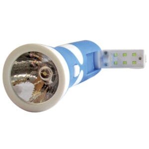Πλαστικός επαναφορτιζόμενος φακός led 400mAh με 6 led στην λαβή [00600045] - (Περιλαμβάνει 2 τεμ)