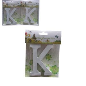 Ξύλινο γράμμα χειροτεχνίας "K" [30501317-K] - (Περιλαμβάνει 6 τεμ)